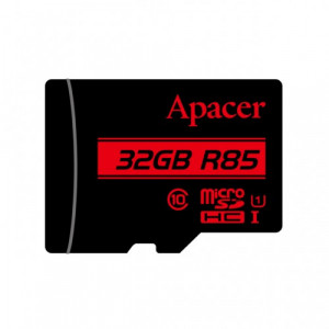 Apacer 32GB microSD Card, Up to 85MB/s  #AP32GMCSH10U5-R, Product Lifetime Warranty