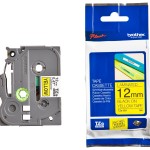 Brother TZE-631 (12mm x 8M) Black on Yellow Tape Cartridge
