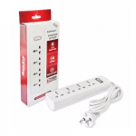 Huntkey SZM 401 Four Sockets 3M Power Strip Surge Protector, 3-Years Warranty