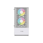 Value-Top VT-B701-W Micro ATX White Color Gaming Case with One Side Tempered Glass, Without PSU
