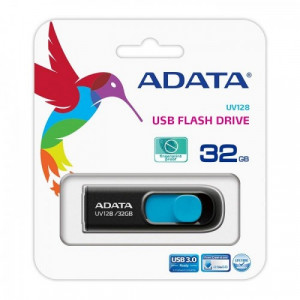 ADATA 32GB UV128 USB3.1 Flash Drive, Lifetime Warranty
