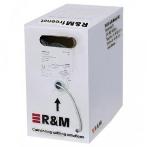 R&amp;M Cat 6 Cable #R195731, 250MHz, LSZH, Grey, 23AWG, 305M Coil