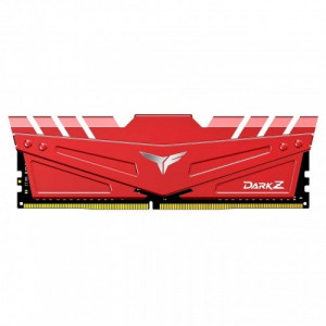 Team DDR4 8GB 3600MHz Destop Ram, T-Force Dark Z Red, TDZRD416G3600HC18JDC01, PLT