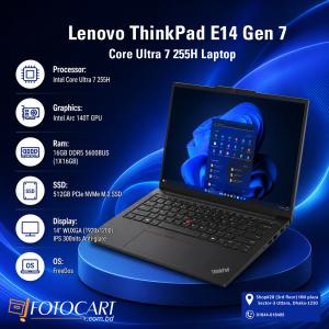 Lenovo ThinkPad E14 Gen 7 Core Ultra 7 255H Laptop — Business Performance, Reimagined