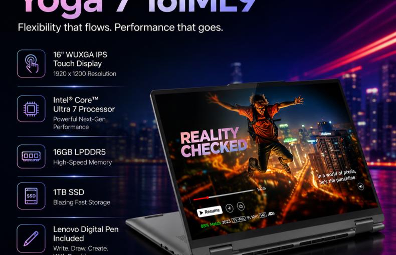 Lenovo Yoga 7 16IML9: Big Screen, Infinite Possibilities
